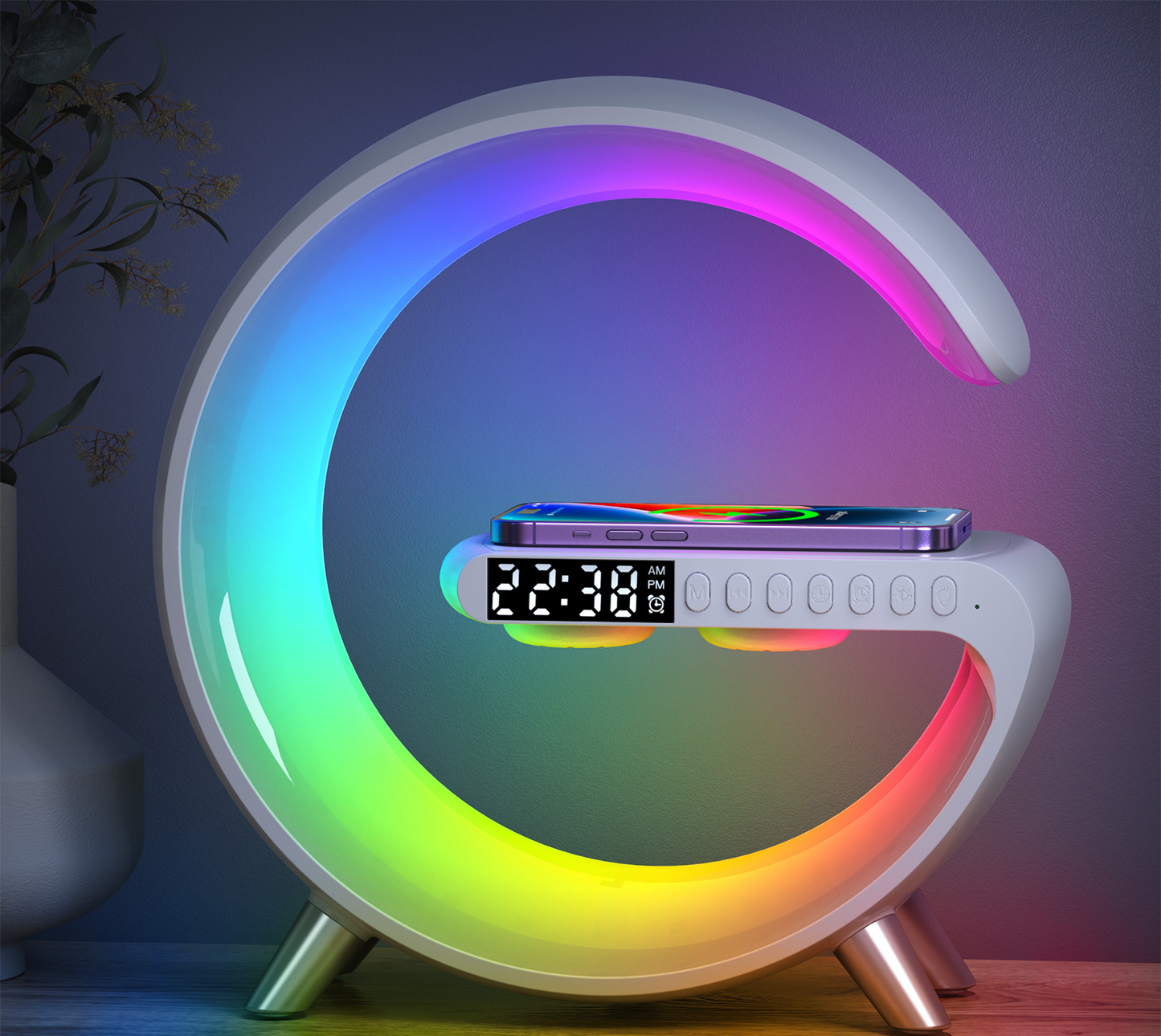 Night Light Wireless Charging Speaker